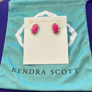 Kendra Scott hot pink earrings